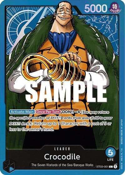 Crocodile 001 Starter Deck 3: The Seven Warlords of The Sea One Piece card