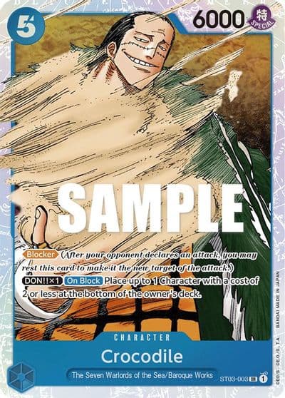 Crocodile 003 Starter Deck 3: The Seven Warlords of The Sea One Piece card