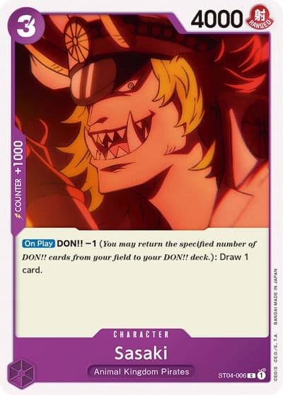 Sasaki Starter Deck 4: Animal Kingdom Pirates One Piece card