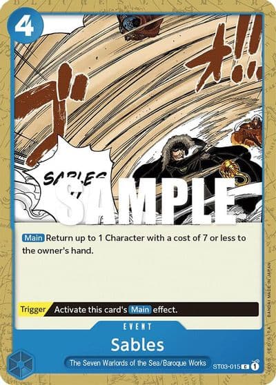 Sables Starter Deck 3: The Seven Warlords of The Sea One Piece card