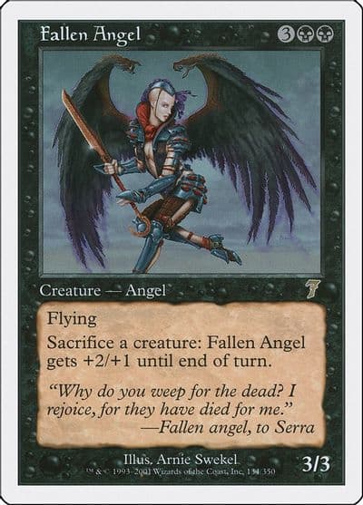 Fallen Angel 7th Edition Magic card