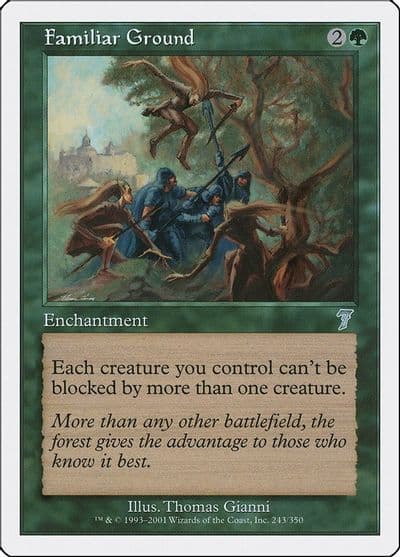 Familiar Ground 7th Edition Magic card