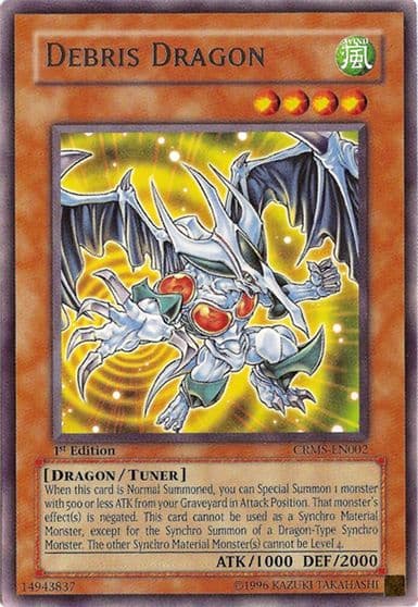 Debris Dragon Crimson Crisis Yu-Gi-Oh! card