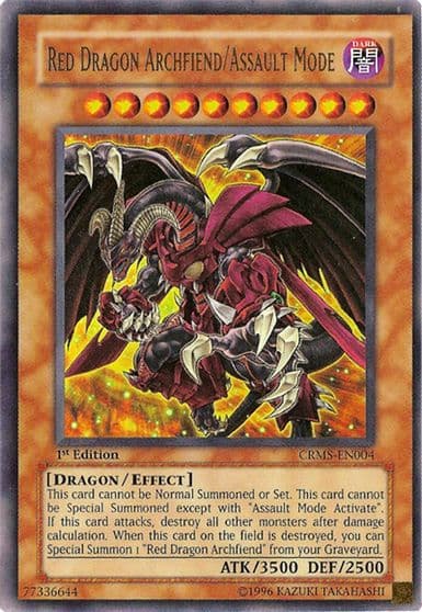 Red Dragon Archfiend Assault Mode Crimson Crisis Yu-Gi-Oh! card