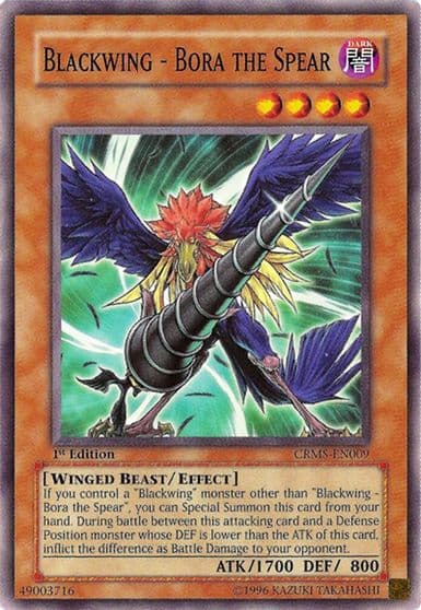 Blackwing Bora the Spear Crimson Crisis Yu-Gi-Oh! card