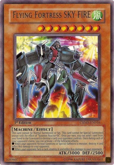 Flying Fortress SKY FIRE Crimson Crisis Yu-Gi-Oh! card