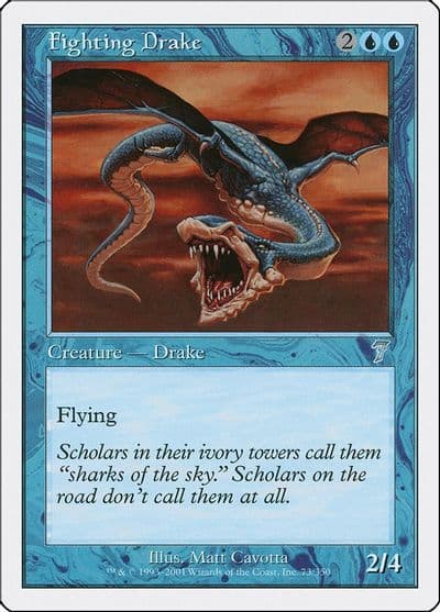 Fighting Drake 7th Edition Magic card