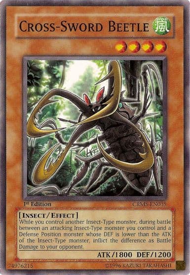 Cross Sword Beetle Crimson Crisis Yu-Gi-Oh! card