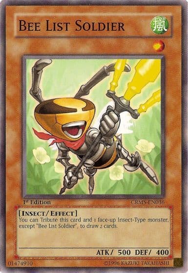 Bee List Soldier Crimson Crisis Yu-Gi-Oh! card