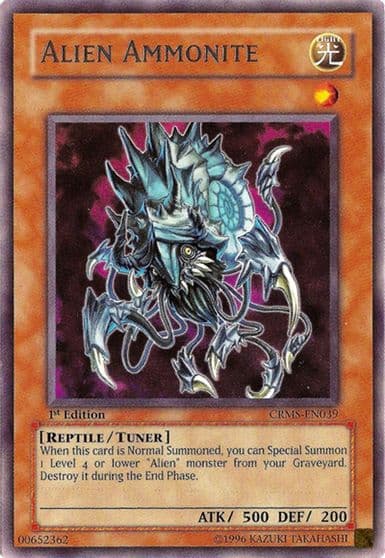 Alien Ammonite Crimson Crisis Yu-Gi-Oh! card