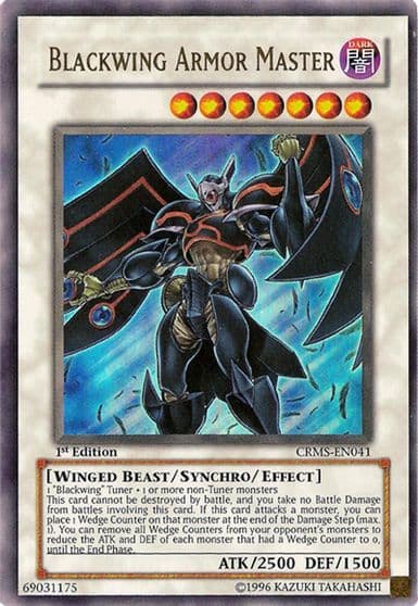 Blackwing Armor Master Crimson Crisis Yu-Gi-Oh! card