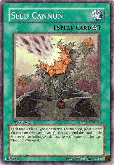Seed Cannon Crimson Crisis Yu-Gi-Oh! card