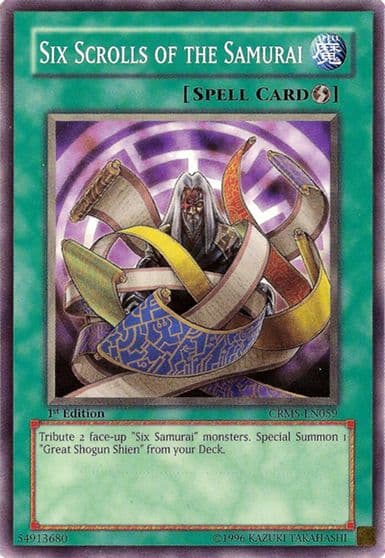 Six Scrolls of the Samurai Crimson Crisis Yu-Gi-Oh! card