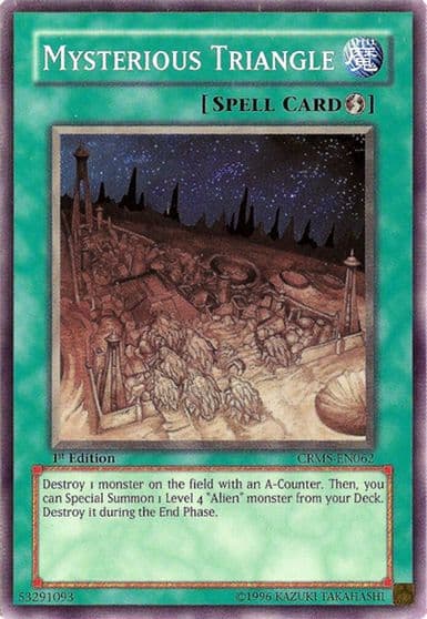 Mysterious Triangle Crimson Crisis Yu-Gi-Oh! card