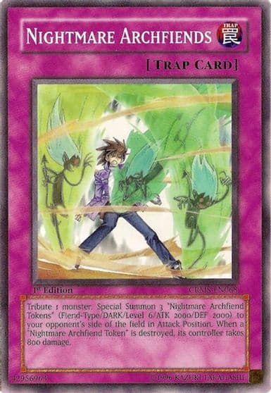 Nightmare Archfiends Crimson Crisis Yu-Gi-Oh! card