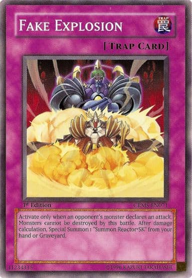 Fake Explosion Crimson Crisis Yu-Gi-Oh! card