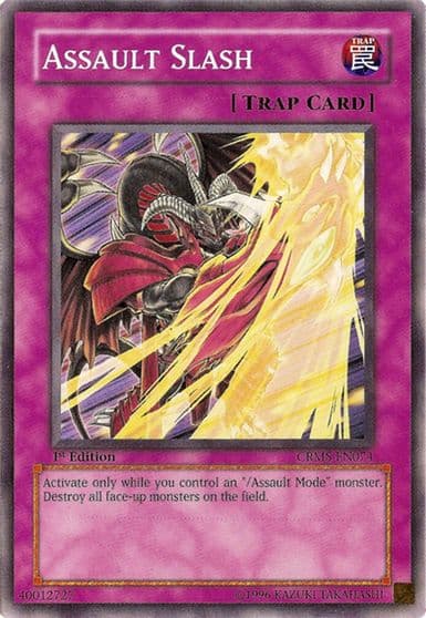 Assault Slash Crimson Crisis Yu-Gi-Oh! card
