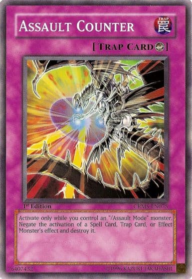 Assault Counter Crimson Crisis Yu-Gi-Oh! card