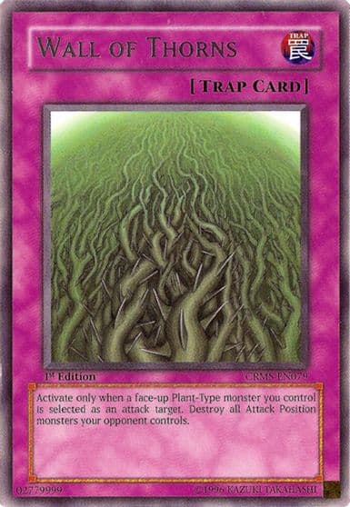 Wall of Thorns Crimson Crisis Yu-Gi-Oh! card