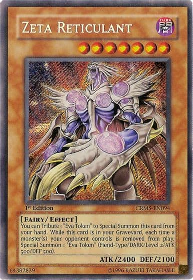Zeta Reticulant Crimson Crisis Yu-Gi-Oh! card