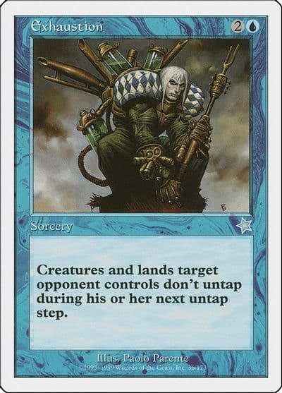 Exhaustion Starter 1999 Magic card