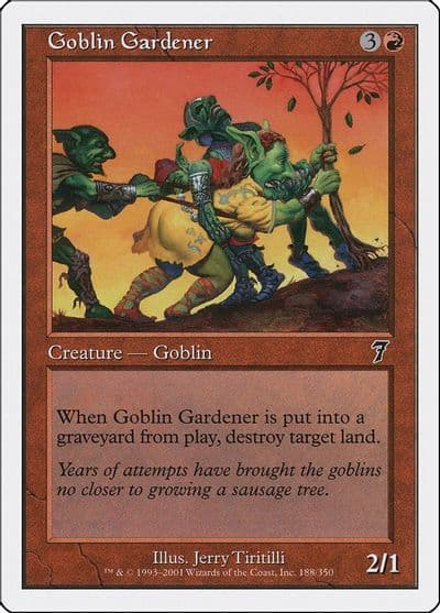 Goblin Gardener 7th Edition Magic card