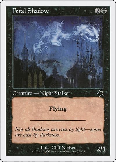 Feral Shadow Starter 1999 Magic card