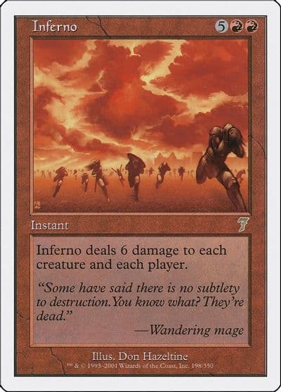 Inferno 7th Edition Magic card