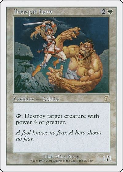 Intrepid Hero 7th Edition Magic card