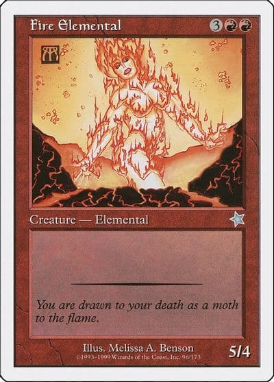 Fire Elemental Starter 1999 Magic card