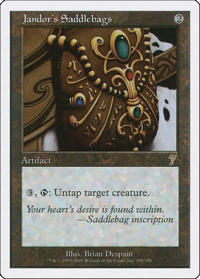 Jandors Saddlebags 7th Edition Magic card