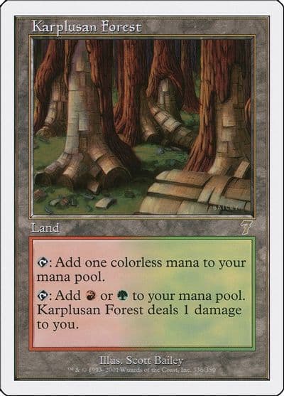 Karplusan Forest 7th Edition Magic card