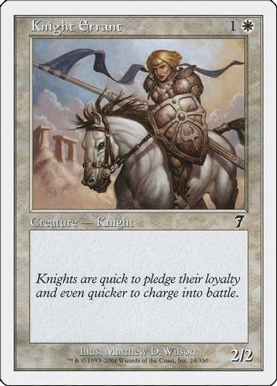 Knight Errant 7th Edition Magic card