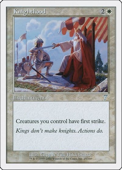 Knighthood 7th Edition Magic card