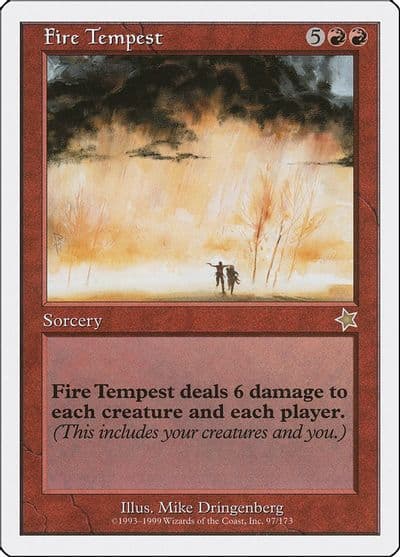 Fire Tempest Starter 1999 Magic card