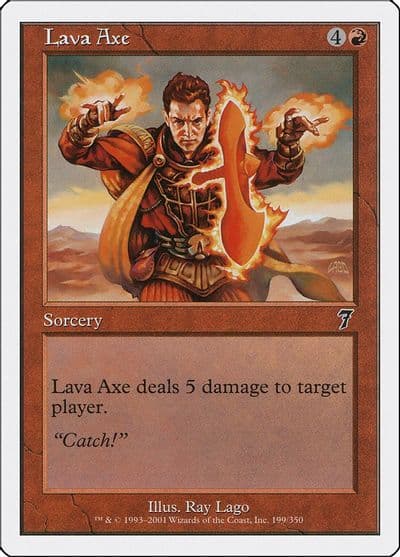 Lava Axe 7th Edition Magic card