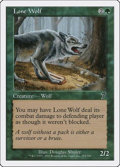 Lone Wolf 7th Edition Magic card