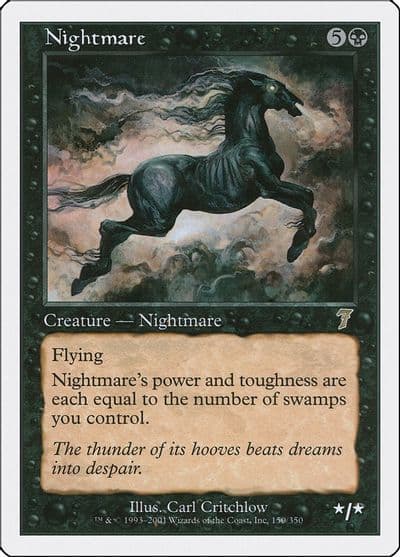 Nightmare 7th Edition Magic card