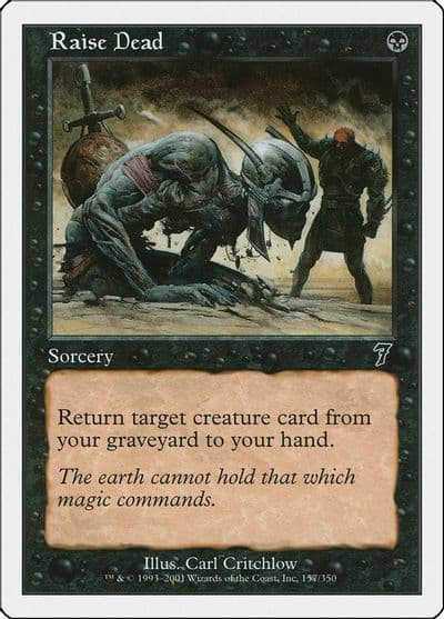 Raise Dead 7th Edition Magic card