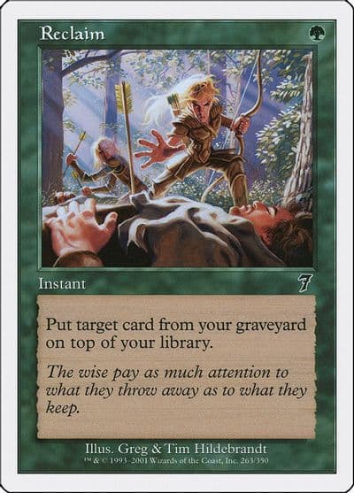 Reclaim 7th Edition Magic card