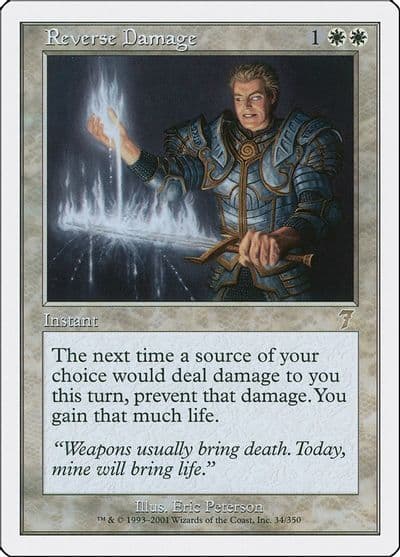 Reverse Damage 7th Edition Magic card