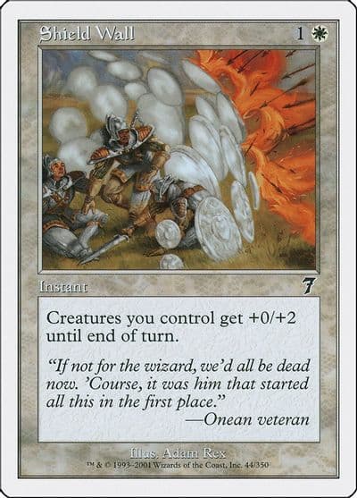 Shield Wall 7th Edition Magic card