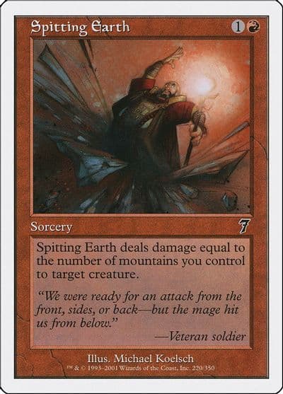 Spitting Earth 7th Edition Magic card