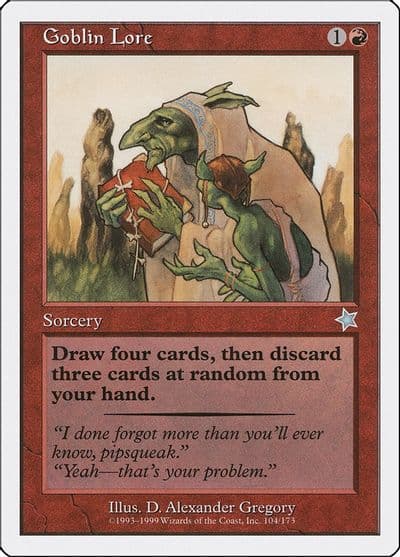 Goblin Lore Starter 1999 Magic card