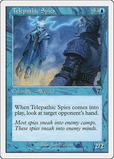 Telepathic Spies 7th Edition Magic card