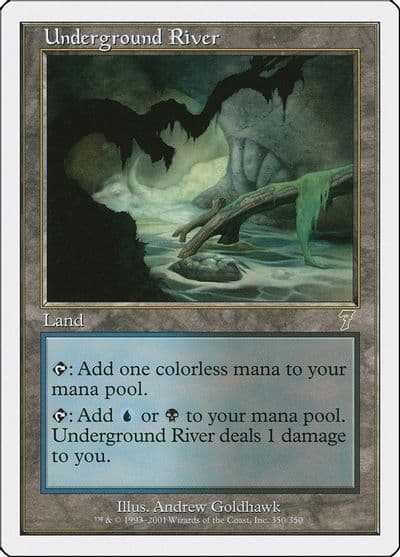 Underground River 7th Edition Magic card