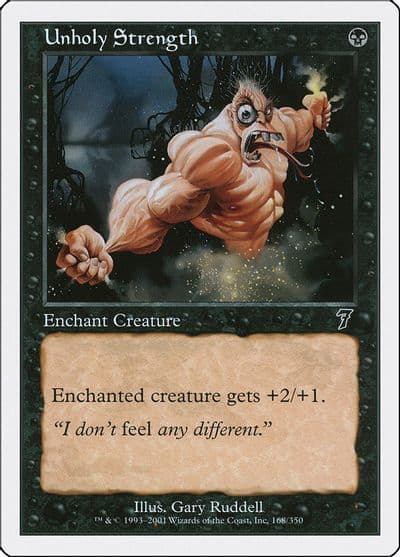 Unholy Strength 7th Edition Magic card
