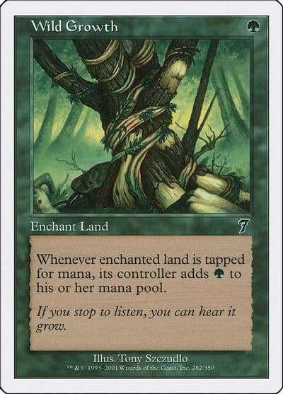 Wild Growth 7th Edition Magic card
