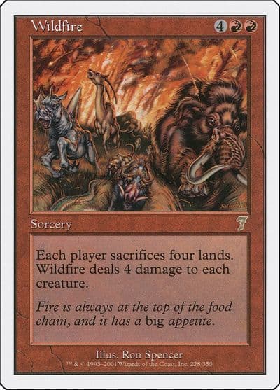 Wildfire 7th Edition Magic card