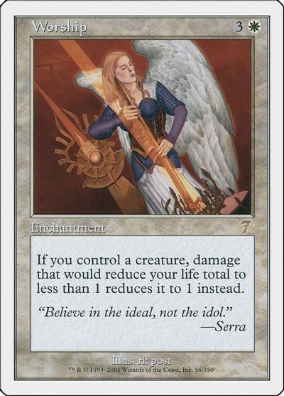 Worship 7th Edition Magic card
